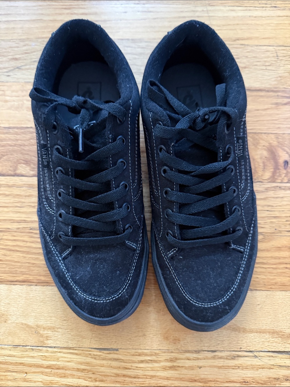 Vans Black Suede Low-Top Sneakers